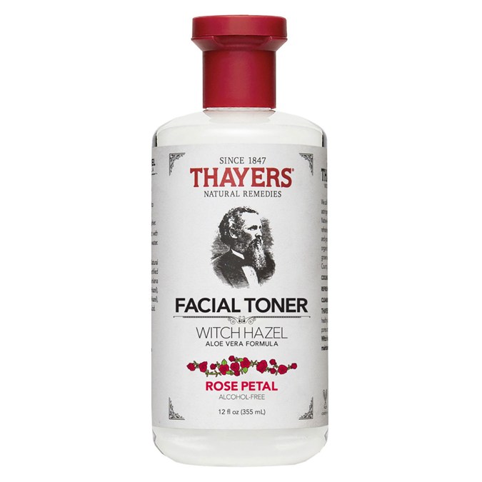 Thayer Natural Remedies Witch Hazel Aloe Vera Formula Alcohol Free Rose Petal Toner