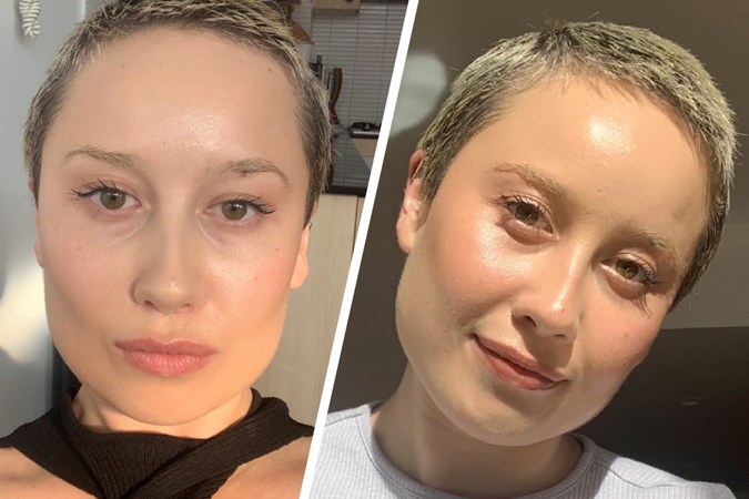 LIBERTY BELLE DATE NIGHT® Leave-on Deep Hydration Mask Before & After