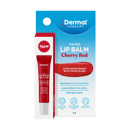 Dermal Therapy Tinted Lip Balm in Cherry Red