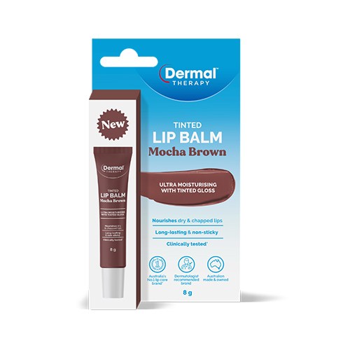 Dermal Therapy Tinted Lip Balm – Mocha Brown